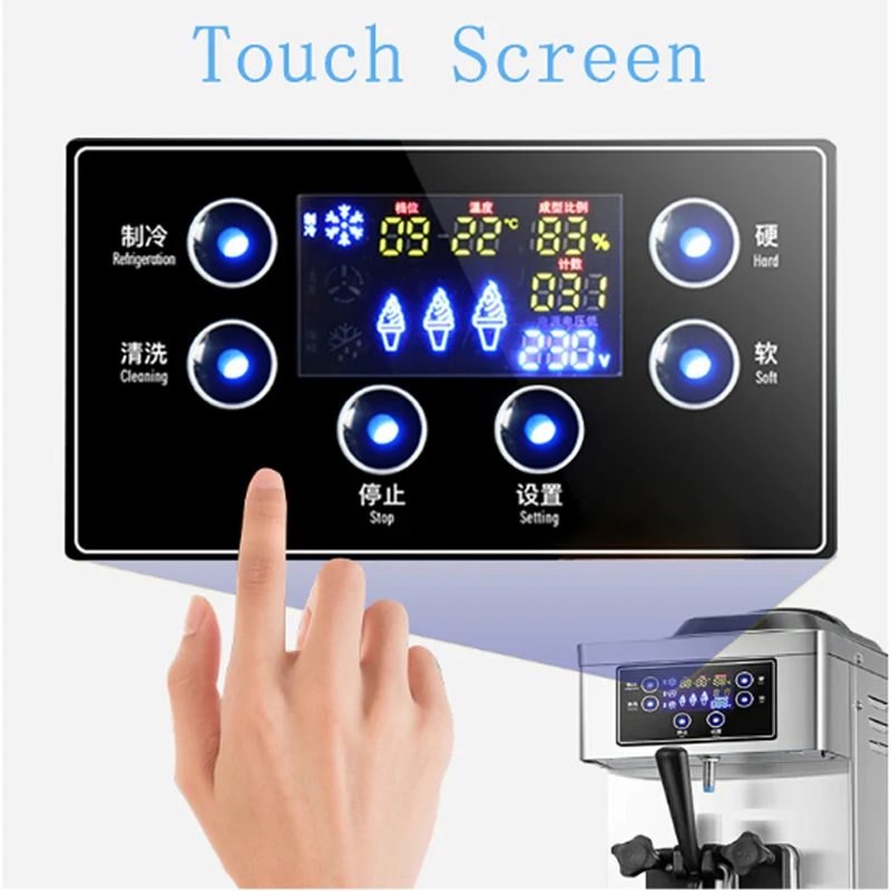Factory Direct Ice Cream Makers Commercial Desktop Soft Ice Cream Machine Stainless Steel Ice Cream Machine Price