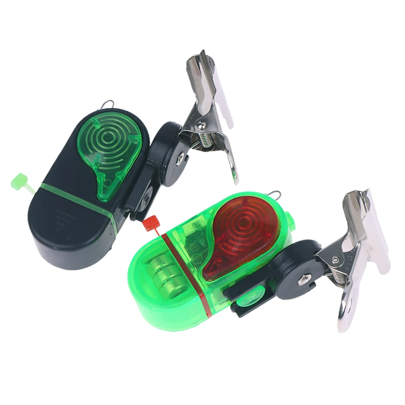 1 fishing rod alarm, fishing bell with accompanying light, portable single/double light electronic fishing bite sound alarm