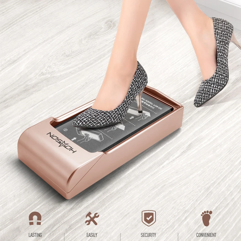 Máquina de cubierta de zapatos automática, máquina de película desechable para el hogar, oficina, Pedal de cubierta de zapatos, cubierta de pie automática