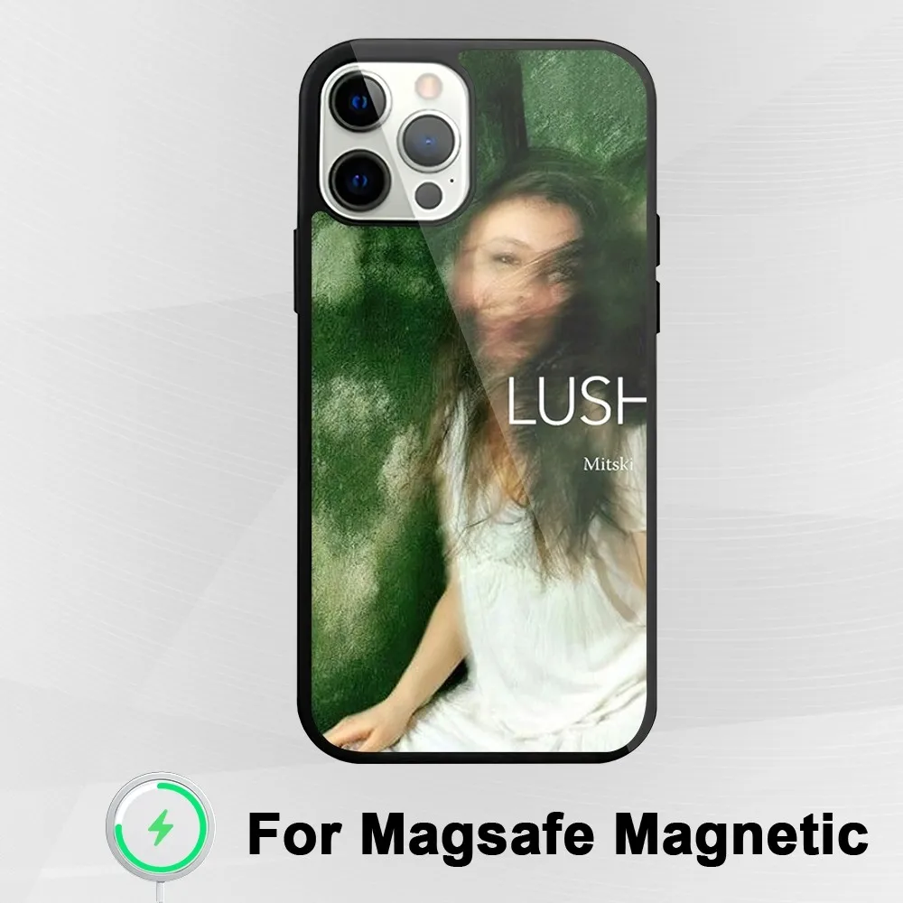 Singer Mitski Lush Phone Case For iphone Pro 11 Max 13 Plus 12 14 Mini 15 Magsafe Magnetic Wireless Charging Shell