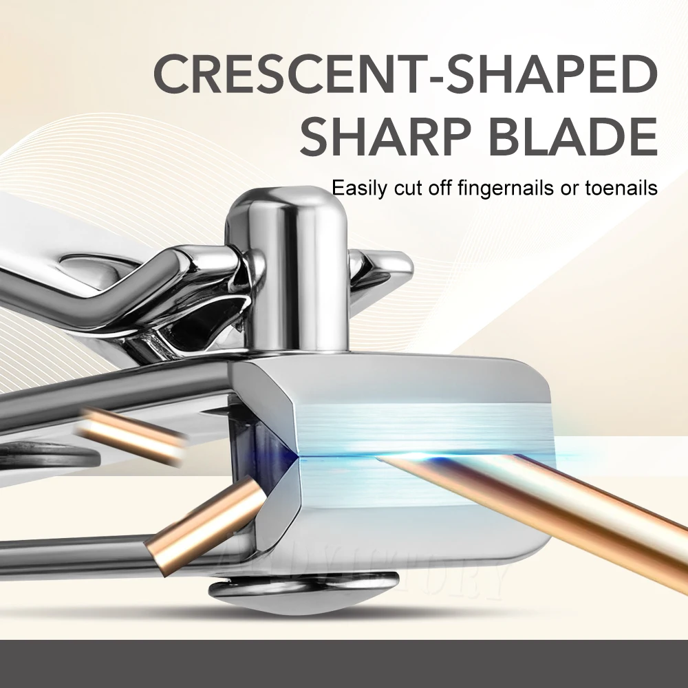 1 Uds cortaúñas con mango de diamantes de imitación ostentosos, cortaúñas de acero al carbono para uñas de los pies, herramientas de manicura