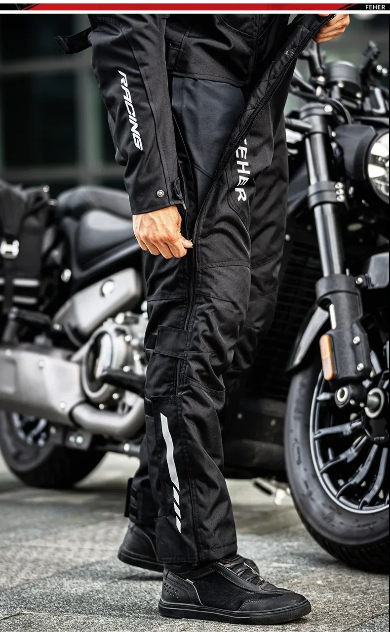 Winter Motor Thermal Pants Rider Quick-release Protective Pants Windproof Thickened Quick-release Pants