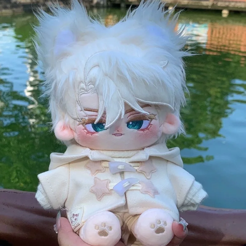 Original Anastasia 20cm Cotton Doll Plush Stuffed Toy Animal Ear Anime Fandom Peripheral For Adult Collection Game Fans