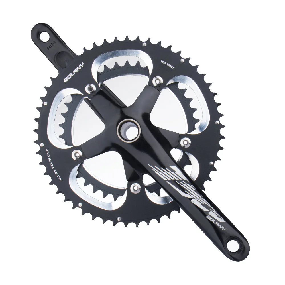 

Road Bike Crankset, Chain Wheel, Durable and Stable, Long Service, 53-39T, 10-11 Speed, BSA BB68, 73 Axis, 24mm, 170mm, 130mm