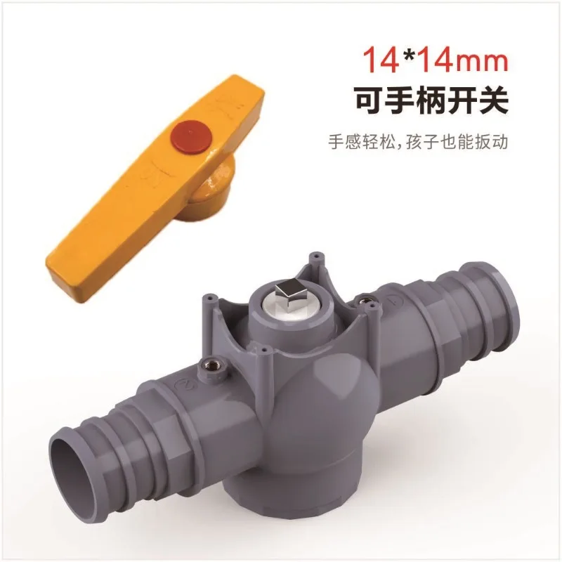 Neuer manueller PVC-Kugelhahn T-Typ L-Typ manuelles Ventil, Regelventil, landwirtschaftliche Feldbewässerung