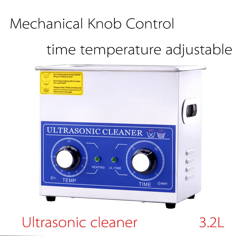 Ultrasonic Cleaning Machine 40KHz And Degreasing Jewelry 120W 3.2LMachine de nettoyage de désinfection dentaire médicale m