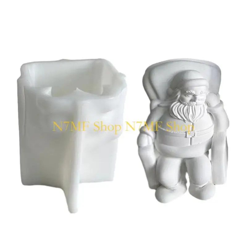 N7MF Creative DIY Santa Silicone Morn