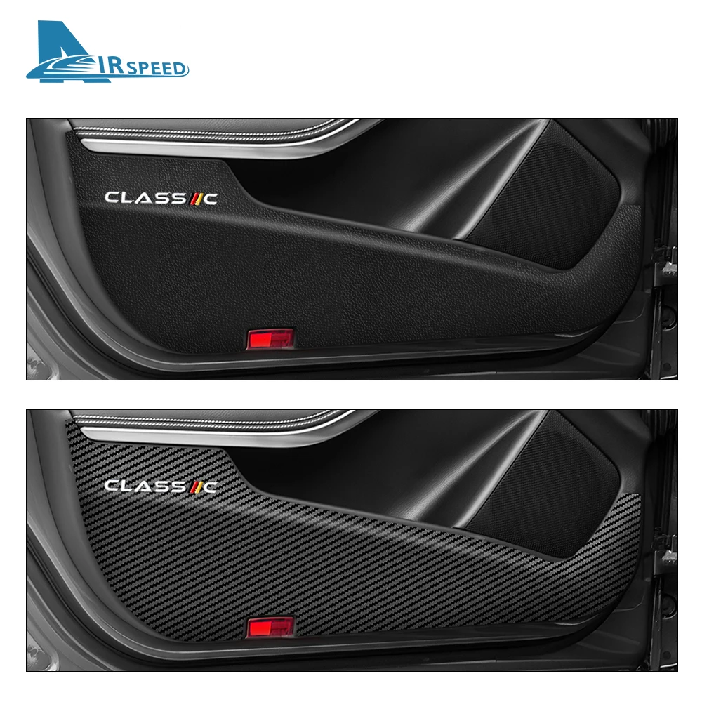 Leather Door Anti Kick Pad Protection Sticker for Mercedes Benz GLA X156 2016-2019 GLB H247 X247 2020-2024 Accessories