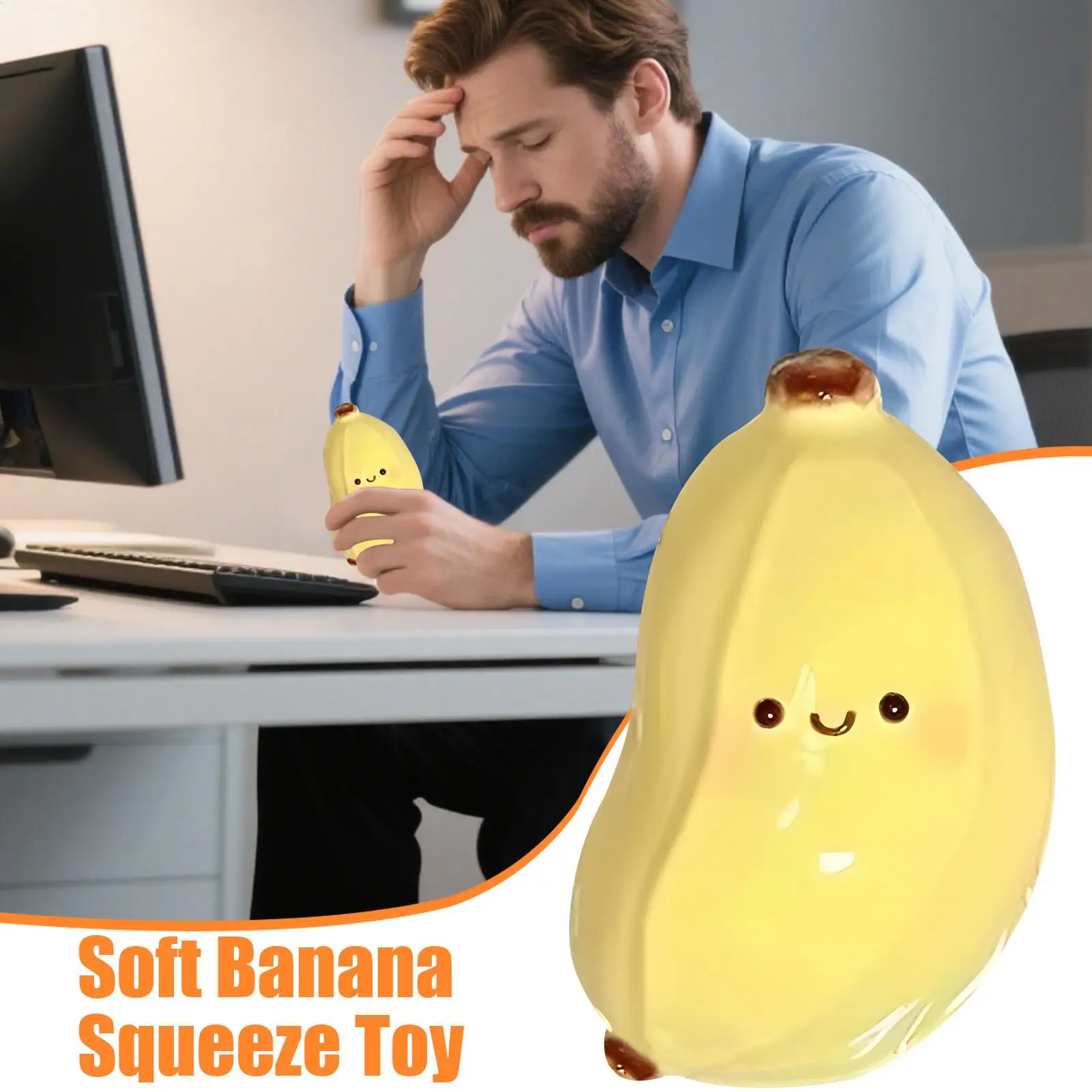 Sensory Squeeze Toy Soft Relieving Sensory Toys Realistic Fruit Relaxing Ball For Toddler Kids Teens Adults Students Classroom