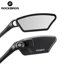 ROCKBROS rower lusterko na kierownicę ze stali nierdzewnej reflektor uniwersalny szeroki zakres 360 ° regulowane akcesoria rowerowe