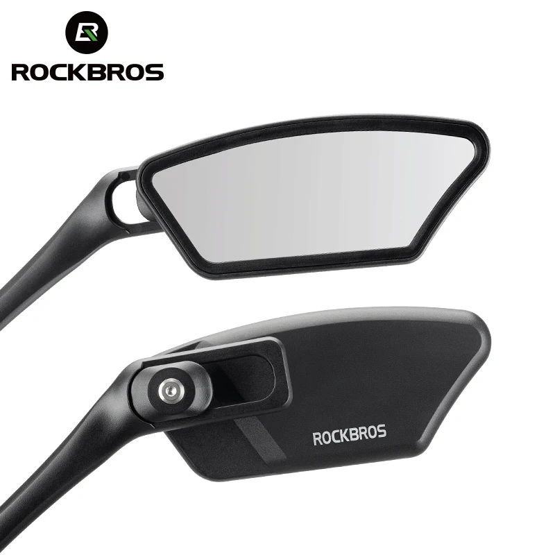 ROCKBROS Lusterko rowerowe wsteczne na kierownicę ze stali nierdzewnej HD szerokokątowe obracane o 360 stopni °   Regulowane akc