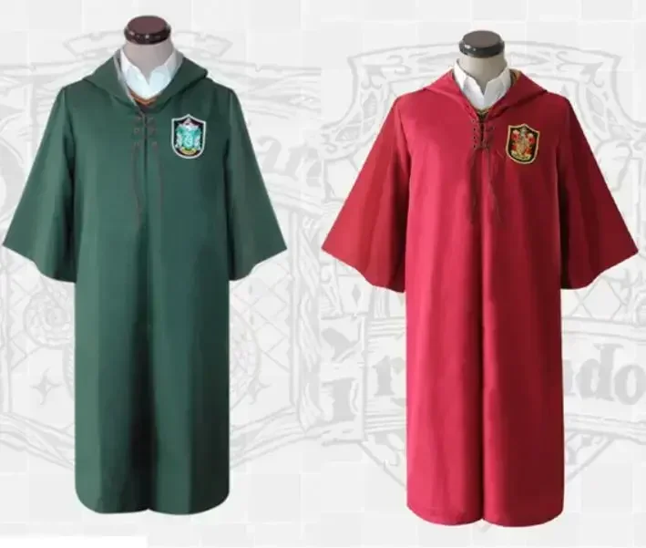 Cosplay Costume Quidditch Robe Cloak For Harri Potter Gryffindor Slytherin School Uniform For Adult Party Magican School Cloth