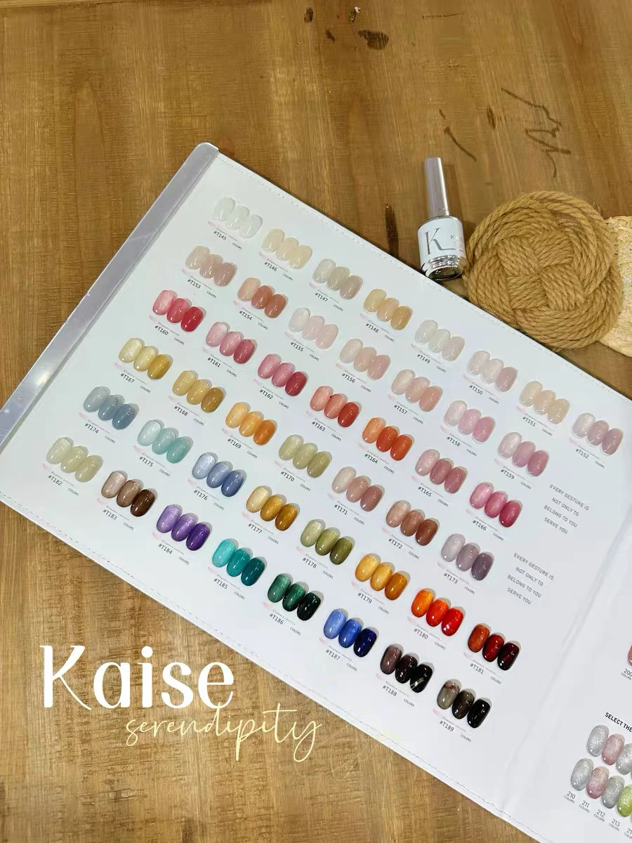 Kaise เซ็ตเจลทาเล็บหลากสีไม่ตรงกัน266สีสำหรับร้านทำเล็บรุ่นใหม่ชุดศิลปะ2024เล็บไอเท็มสุดฮอตแฟชั่นเจลยูวีปลอดสารพิษ