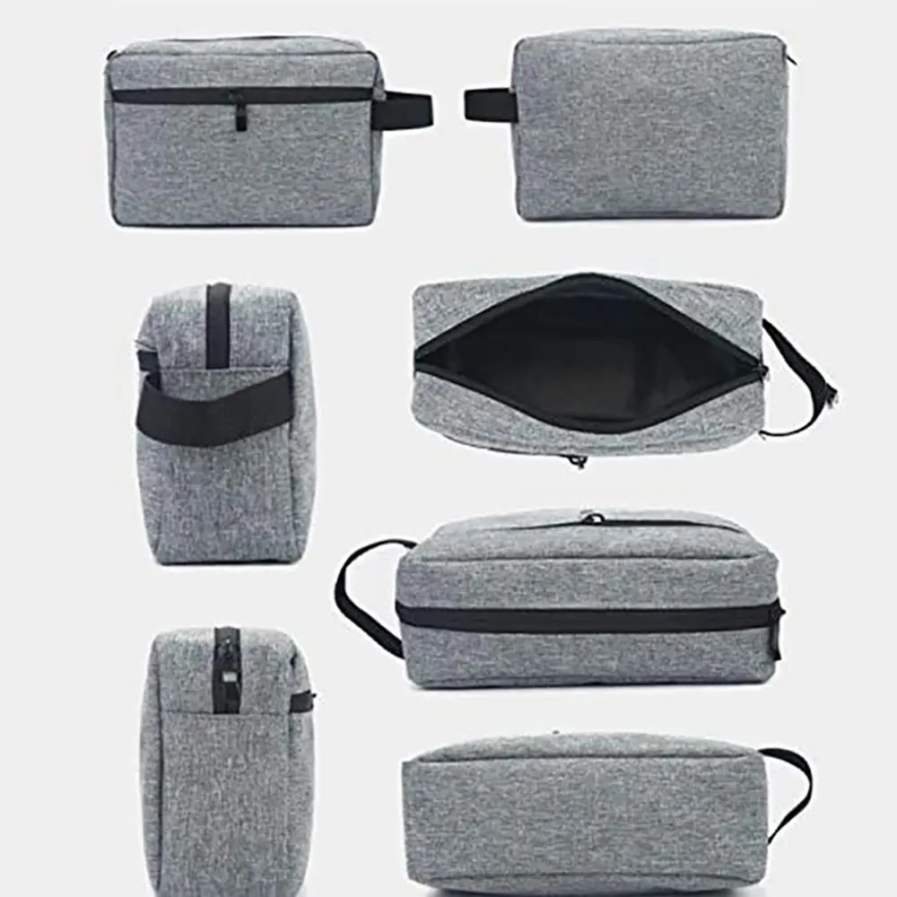 Man Women Canvas Cosmetic Bags Travel Waterproof Handbag Toiletry Wash Handbag Makeup Necessities Case Dust-proof Storage Pouch