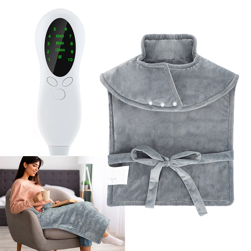 Electric Heating Pad Home Office Use Winter Thermal Blanket Warmer Electro Sheet Pad for Shoulder Neck Sofa Bed Heated Shawl