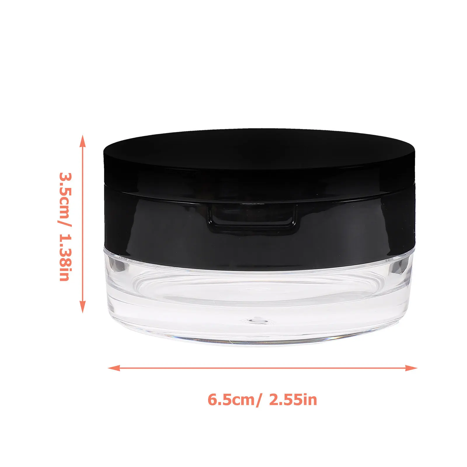 20G Empty Powder Case Loose Powder Container Makeup Puff Holder Travel Storage Double Layer Leak Proof Portable Plastic