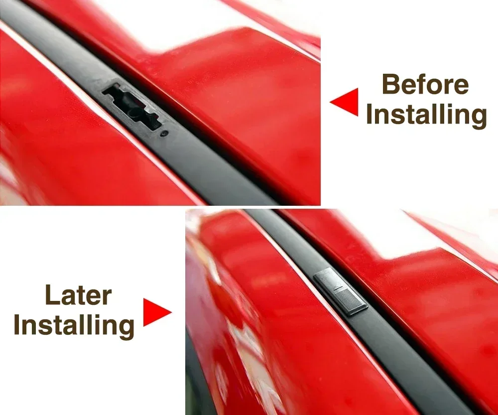 4x untuk Mazda 2 3 5 6 CX7 DE 2007-2014 3 BK 2003-2008 BL 2009-2013 5 CR penutup klip cetakan rak atap pengganti baru