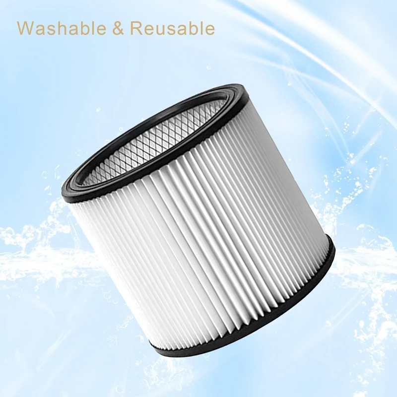 Kit de filtro de repuesto BAAG-90304 para filtro de cartucho Shop Vac 90350, se adapta a la mayoría de aspiradoras en seco y húmedo de 5 galones y superiores