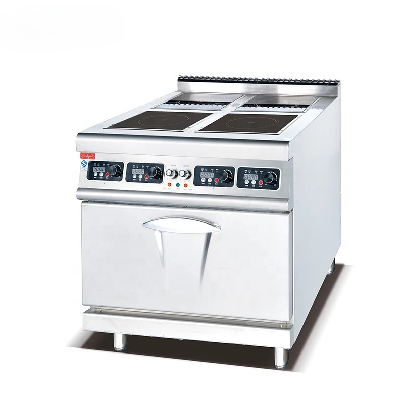 

High quality 4 burner Induction cooker with oven functional Eco-friendly stove