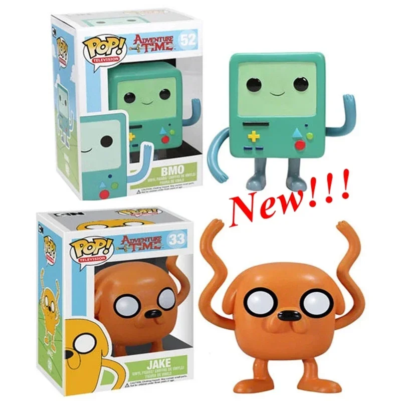 FUNKO POP NEWest Movie&TV Adventure Time Finn #32 JAKE #33 BMO #52 Vinyl Action Figure Models for Children Toys