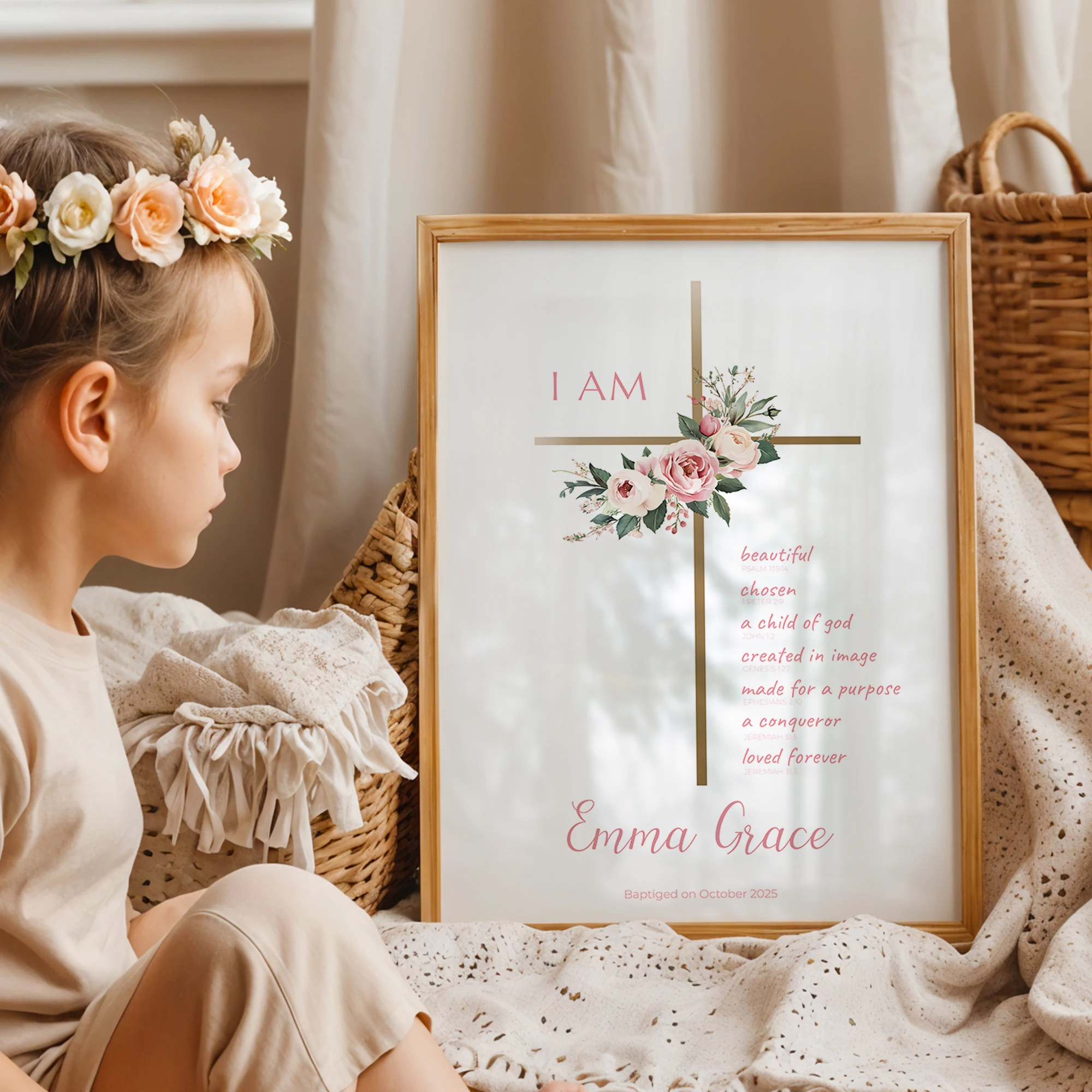 شخصية الكتب المسيحية الزهور مخصص جدار الفن الطباعة قماش اللوحة المشارك صورة غرفة المعيشة ديكور المنزل