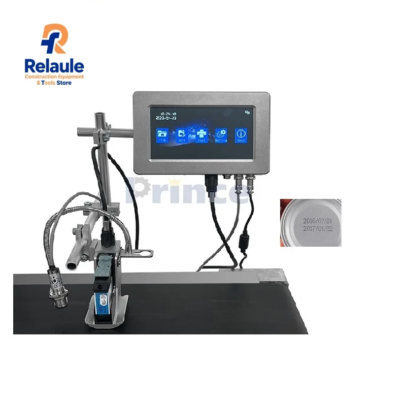 

7-inch Online Inkjet Printers Logo Label Batch Barcode Identification Production Date Digital Coding Inkjet Coding Machine