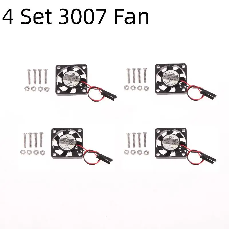 【Y】4Pcs/set 3007 30x30x7mm Brushless Cooling Fan Cooler Fan Quiet 30MM DC 1.18in 3.3V 5V For Motor Cooling