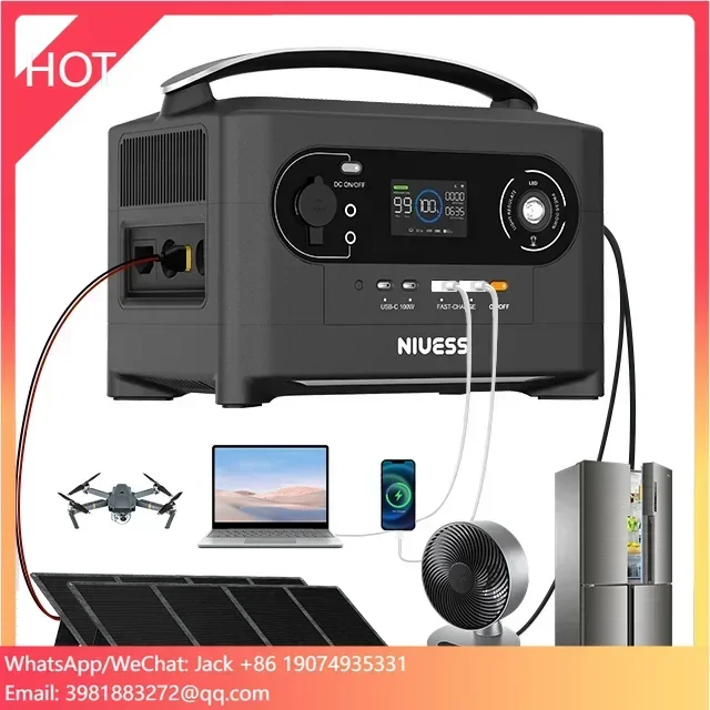 

Portable Lifepo4 Lithium Battery Power Banks Station Generator Home Solar 700w 1200w 2000w 5000w Outdoor Charging Power Station