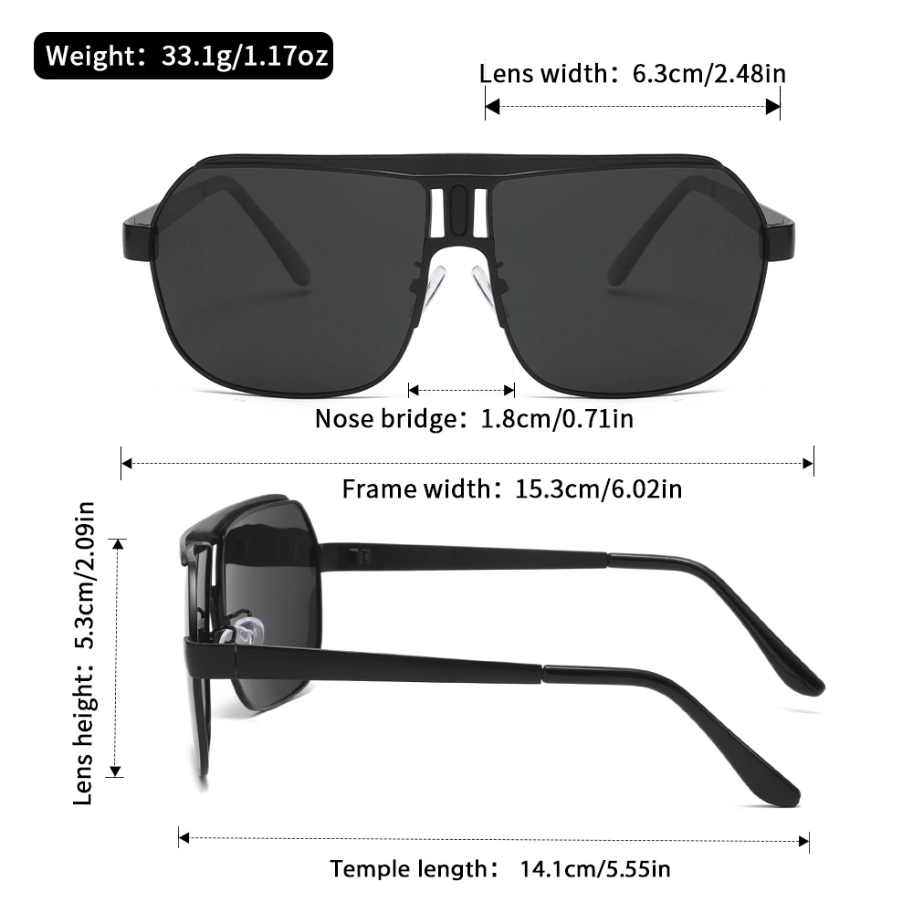 نظارات شمسية عصرية فاخرة للرجال من Oyalie متغيرة الألوان، نظارات شمسية بإطار معدني كلاسيكي للرجال، نظارات قيادة للسفر