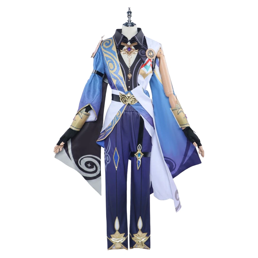 Dr Ratio Cosplay Fato Masculino, Roupa de Jogo Honkai Star Rail Cos Fantasia Completa, Terno Carnaval Halloween, Acessórios de Representação