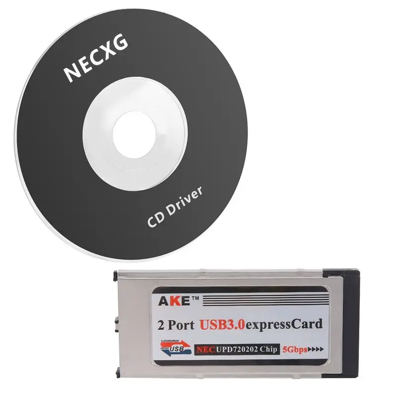 High-Speed Dual 2 Port USB 3.0 Express Card 34Mm Slot Express Card PCMCIA Converter Adapter For Laptop Notebook