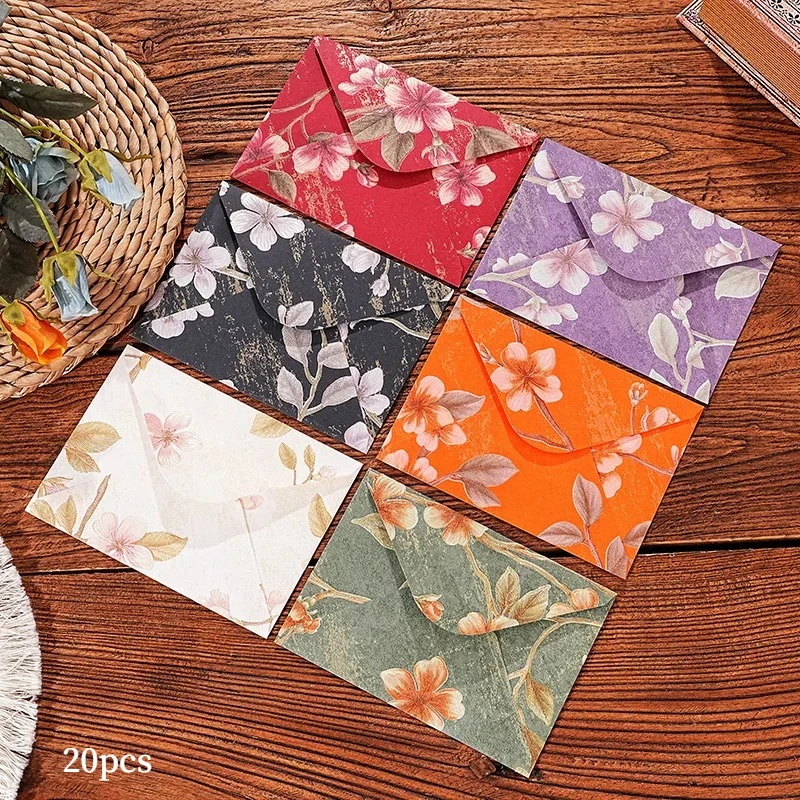 20pcs Oriental Yunjin Vintage Embossed Letter Envelope Elegant Envelope For Invitation Complete Set For Weddings