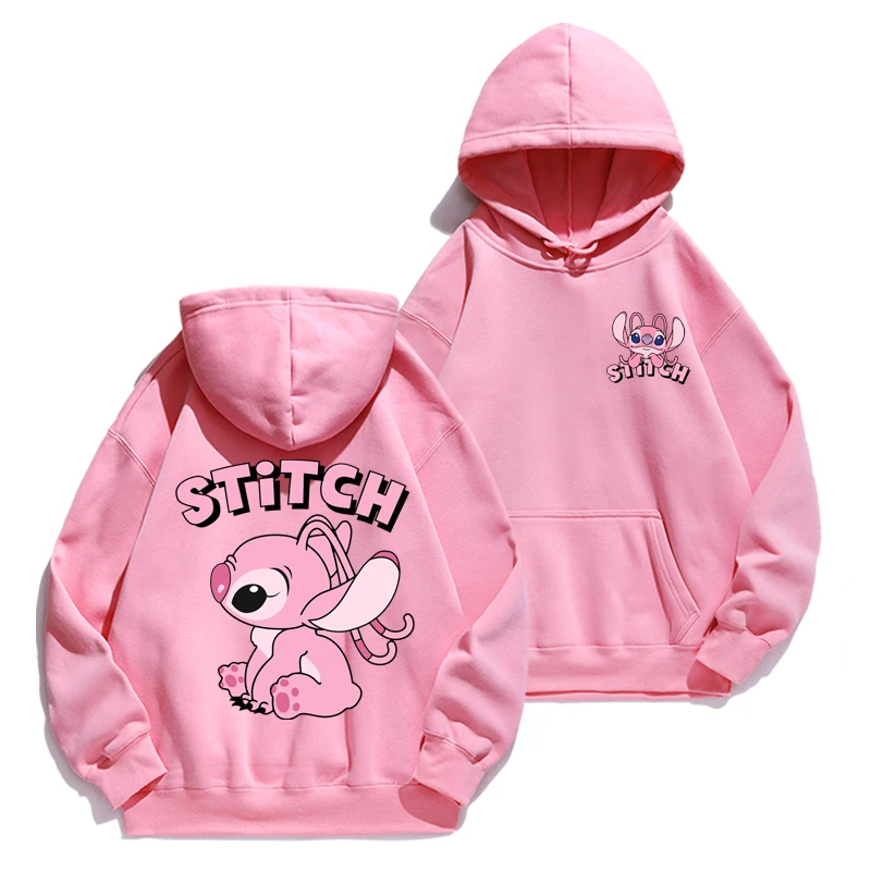 Stitch Hoodie Autumn/Winter Hoodie European and American Cartoon Anime Hoodie Loose Clothes Couple\'s Hoodie Coat