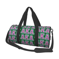 AKA Sorority Print Gym Bag Yoga Weekend borse sportive borsa da nuoto di grande capacità borsa da Fitness carina per uomo