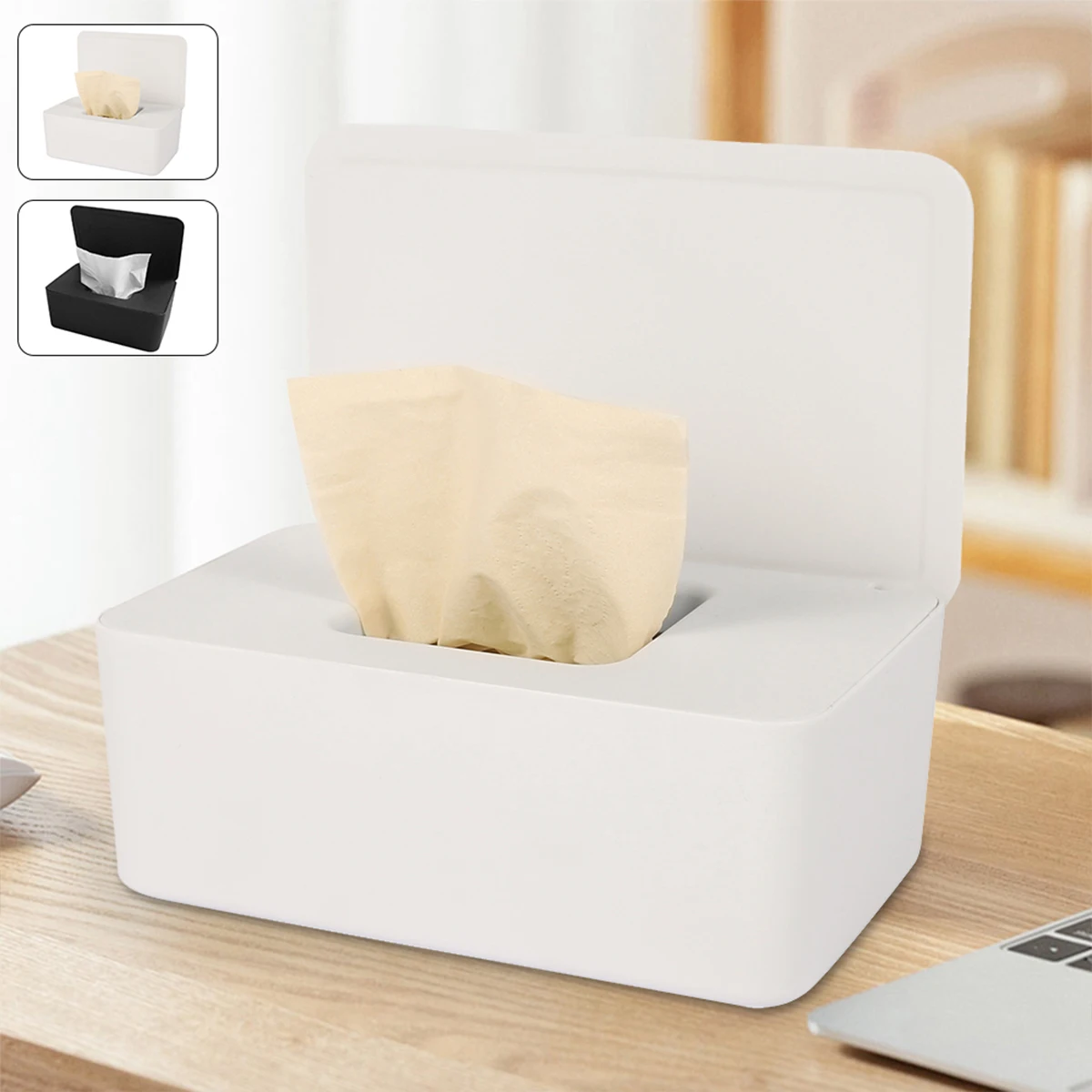 Dustproof Tissue Storage Box Wet Tissue Box Paper Dispenser Lid Baby Nappy Wet Tissue Box Tissue Holder Napkin Dispenser