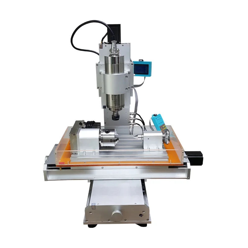 Column Cnc 6040 3040 4 Axis 5th Rotation Axis 1500W Spindle Mach3 CNC Router Metal Engraver Engraving Milling Cutting Machine