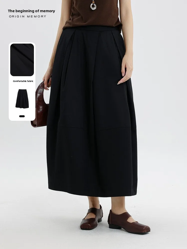 

Новая женская юбка-солнце с высокой талией, универсальная и модная, для весны и осени, модель Memory's Start, фасон ф-лэнгт, 69AQ607H