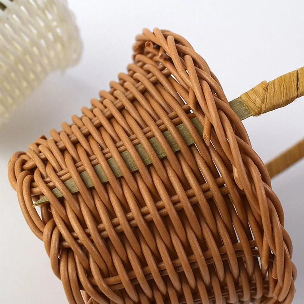 Creative  Small Flower Storage Basket Beautiful Hand Made Storage Baskets Wicker Flower Basket Shopping Storage Hamper Basket
