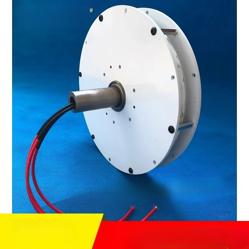 1500W 24V/36V/48V Coreless Outer Rotor Wind Generator Kit 200-800 RPM High-Efficiency Low-Speed DIY Micro Wind Power