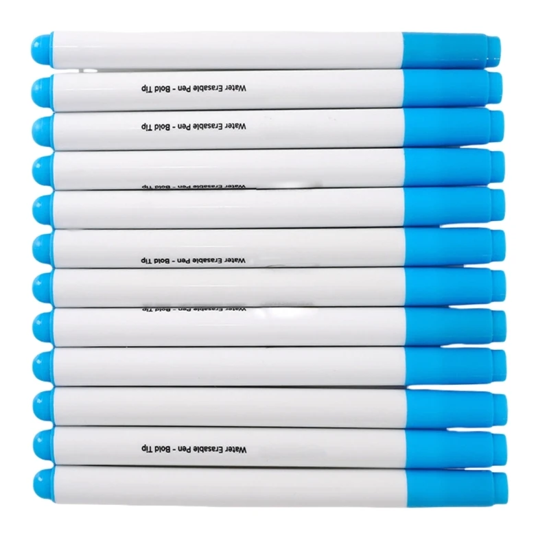 12 pc's in water oplosbare pen Wisbare markeringspenstof Markers Pens voor het markeren KXRE