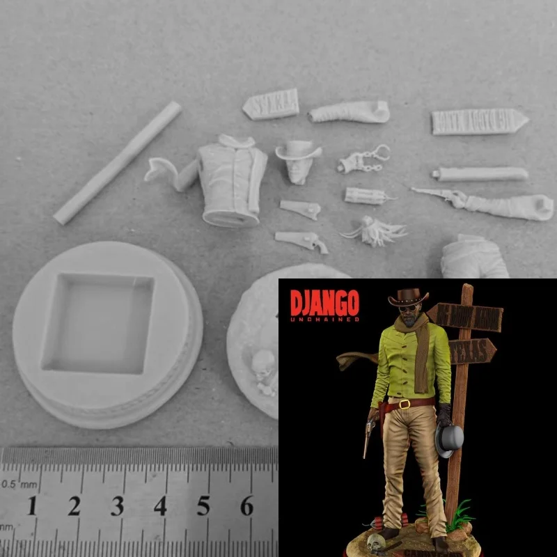 

Django Resin Figures 1/24 Scale 75mm Assemble Model Kit Unassembled and Unpainted Diorama Toys Free Shipping