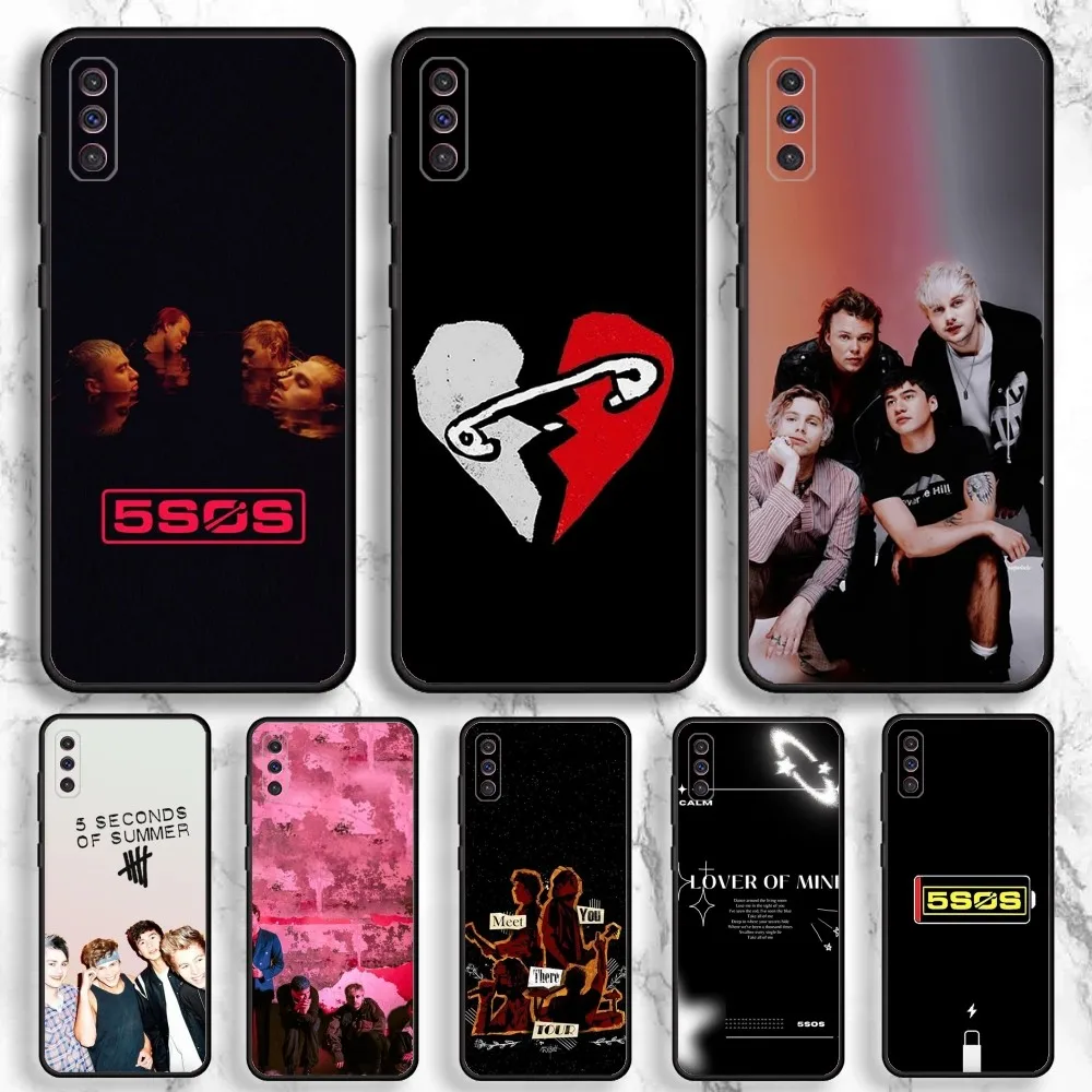 5 S-Seconds of Summers Band Phone Case For Samsung Galaxy A13,A21s,A22,A31,A32,A52,A53,A71,A80,A91 Soft Black Phone Cover