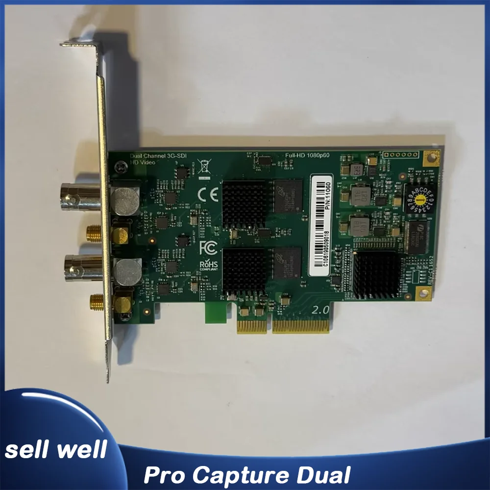 

Video capture card supports Full HD 1080p60. PCIE 2.0 Pro Capture Dual