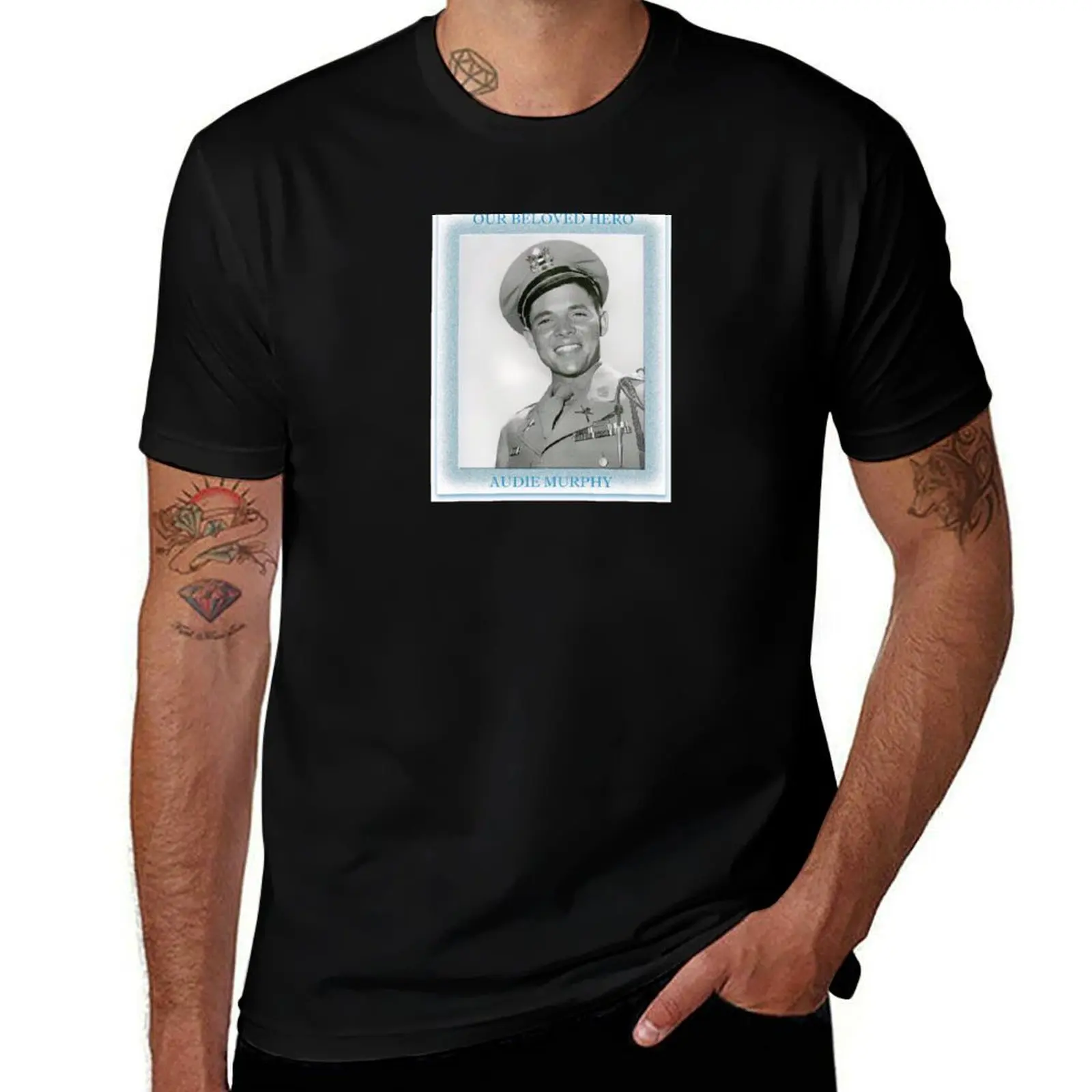 Our Beloved Hero - Audie Murphy T-Shirt Regular Fit Plain Tee Shirt T-Shirt
