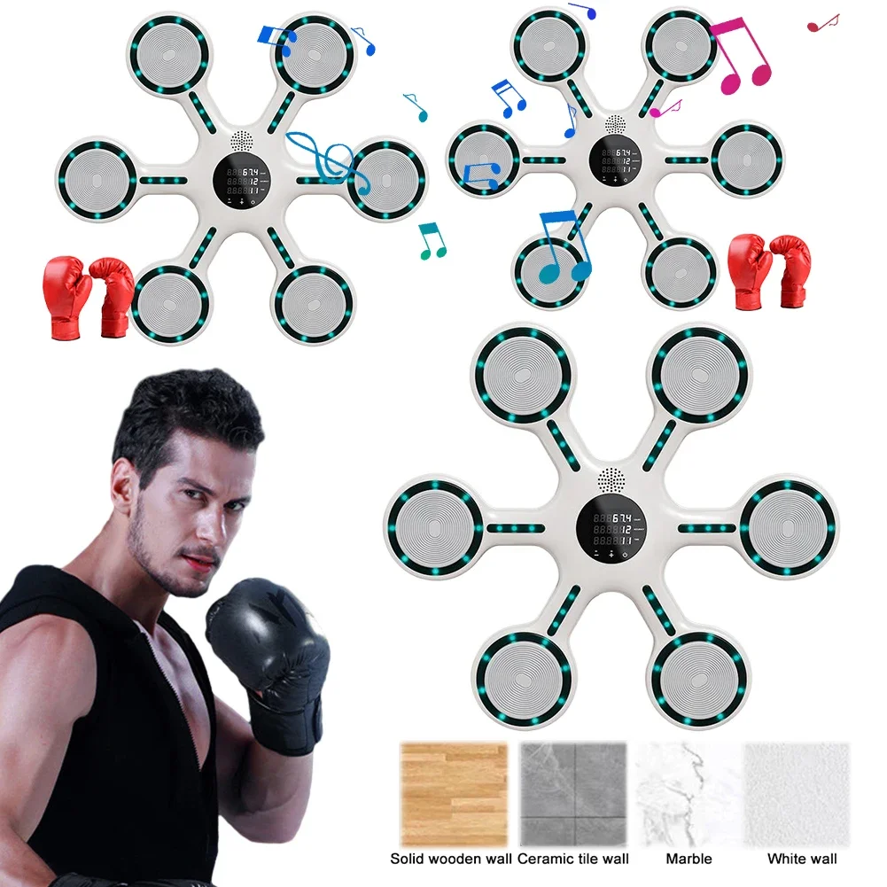 

New Smart Music Boxing Machine Wall-Mounted Boxing Wall Target for Home Exercise Adult/Children Sports Fitness Boxing Trainer