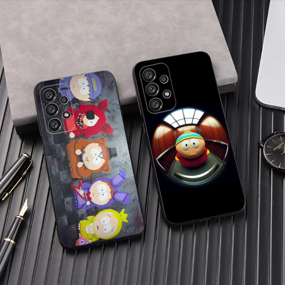 

S-South Park-S Funny Phone Case For Samsung Galaxy A13,A21s,A22,A31,A32,A52,A53,A71,A80,A91 Soft Black Shell