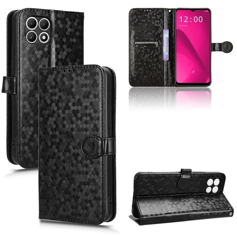

For T-Mobile Revvl 7 5G lanyard Card Bag Business Wallet Case Leather card slot for T-Mobile T Phone 2 5G Phone Case