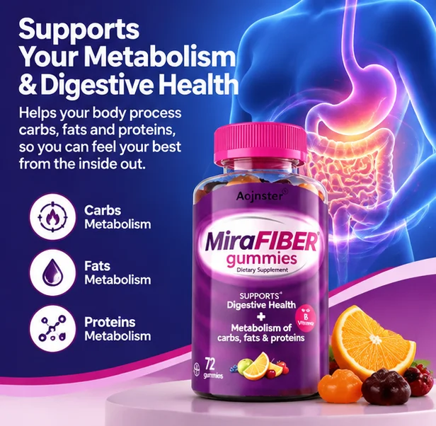 Fiber Gummies 72 Count Per Bottle, Gentle Fiber Formula, Portable Bottle, Fruit Taste Digestive Dietary Supplement for Adults