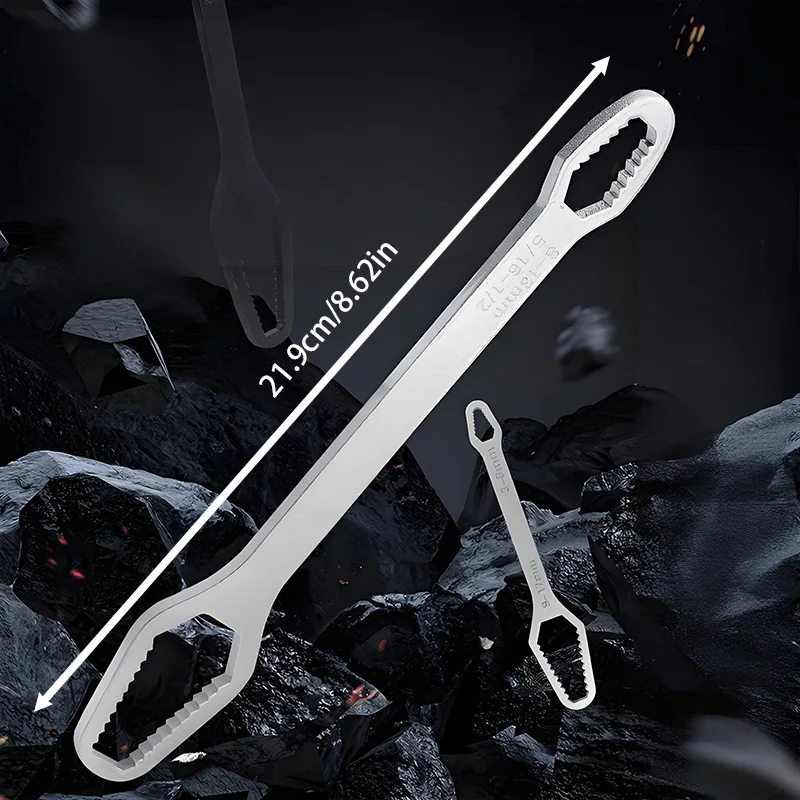 범용 렌치 – 크롬-바나듐 강철, 양방향, 가정 및 자동차 수리용 이중 용도