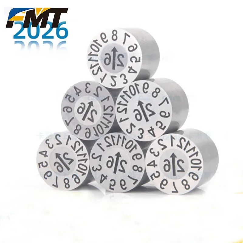 2PCS/10PCS Industrial SUS420 Date Stamp Mold Accessories Date Code Inserts Non-Replaceable Core Date Marked Pins